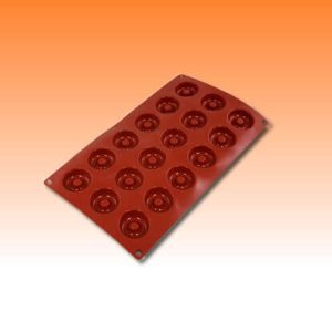 Molde Silicone Mini Bolo Ouro (18un)