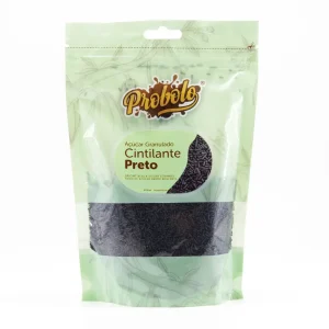 Açúcar Granulado Preto Cintilante – 250gr