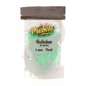 Açúcar às Bolinhas Verde 2mm – 60gr