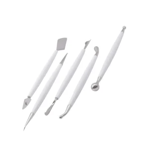 Kit Modelador de Bolo 5 Ferramentas em Inox