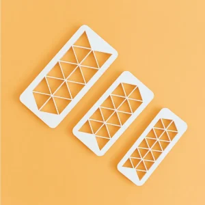 Kit Cortadores Geométricos Triângulos 3 Peças