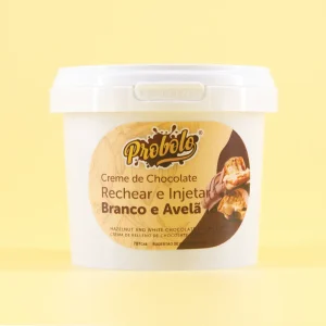 Creme de Chocolate Branco e Avelã para Recheio – 300gr
