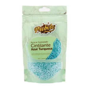 Açúcar Granulado Azul Turquesa Cintilante – 60gr