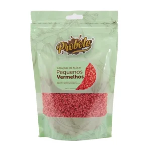 Sprinkles Corações de Açúcar Pequenos Vermelho – 250gr