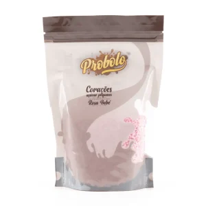 Sprinkles Corações de Açúcar Pequenos Rosa Bebé – 250gr