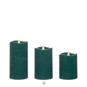 Vela verde LED chama 3D