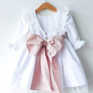 Vestido Carmo manga de folhinho