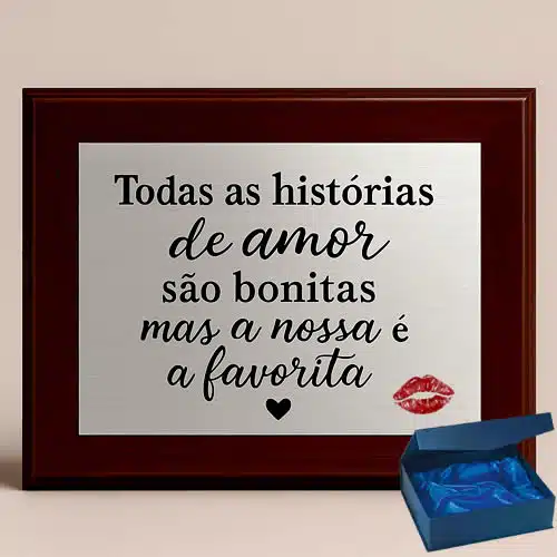 Amor – Placa Personalizada – Madeira premium Carimbos.net