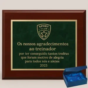Desporto – Placas de agradecimento
